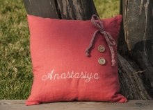 Подушка с именной вышивкой "Анастасия"