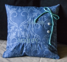 Подушка с именной вышивкой "Андрей"